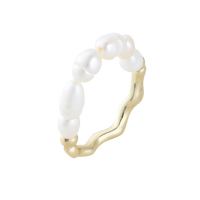 Organic Shaped Freshwater Pearl Ring