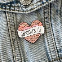 Anxious AF Lapel Pin
