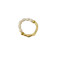 Organic Shaped Freshwater Pearl Ring