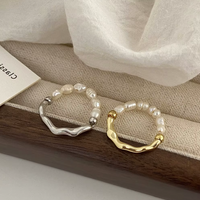 Organic Shaped Freshwater Pearl Ring