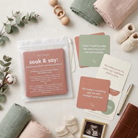 Soak and Say – Pregnancy, Birth & Beyond Edition | Waterproof Shower Affirmation Cards
