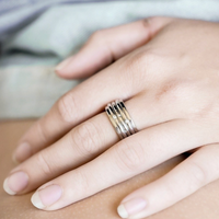Luna Triple Spinner Anxiety Ring