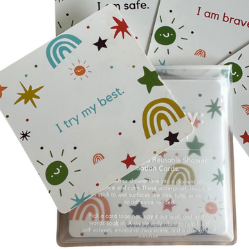 Soak and Say – Kids Edition | Waterproof Shower Affirmations for Kids’ Confidence &amp; Calm