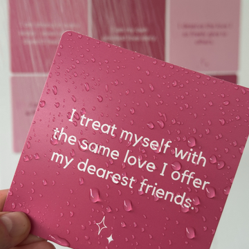 Soak and Say – Self-Love Edition | Waterproof Shower Affirmation Cards for Confidence & Compassion