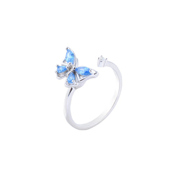 Luna Wing Spinner Ring - 925 SS