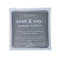 Soak and Say – Sweary Edition | Waterproof Shower Affirmations for Self-Belief & Empowerment (Copy)