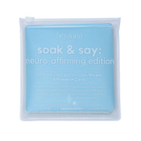 Soak and Say – Neuro-Affirming Edition | Waterproof Shower Affirmations for Neurodivergent Support