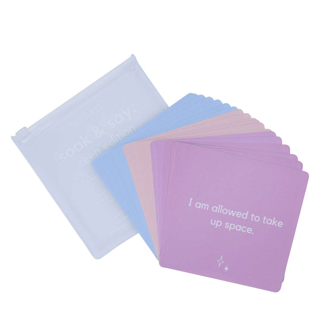 Soak and Say – Teen Edition | Waterproof Shower Affirmations for Teens' Confidence & Mindset