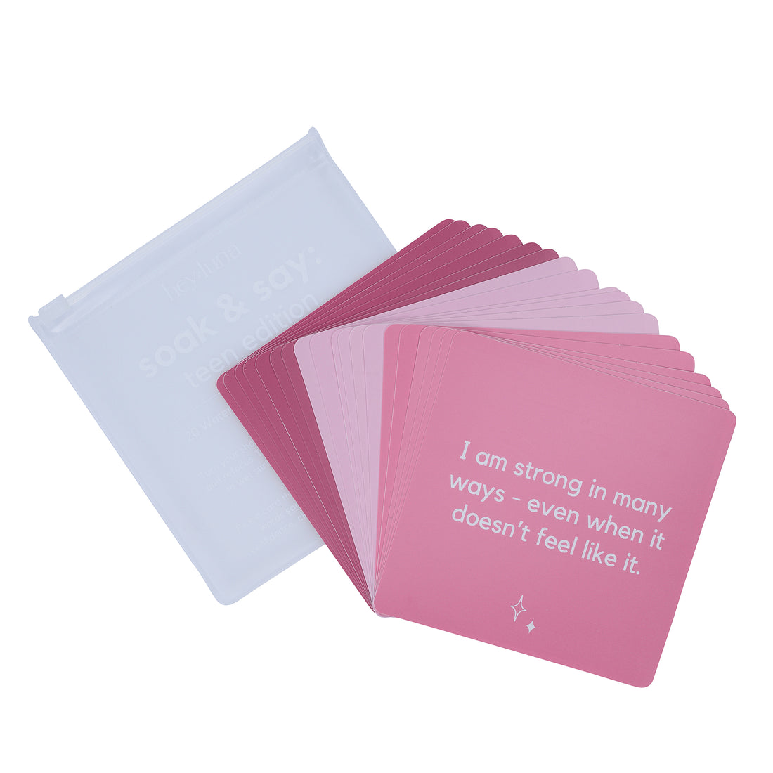 Soak and Say – Self-Love Edition | Waterproof Shower Affirmation Cards for Confidence & Compassion