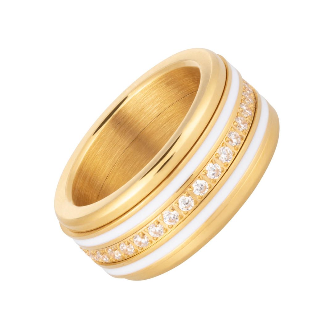 Rose gold fidget ring deals