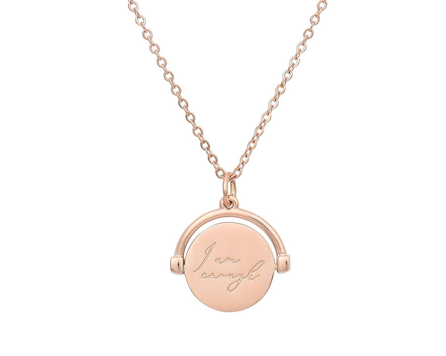 "I am Enough" Spinner Necklace